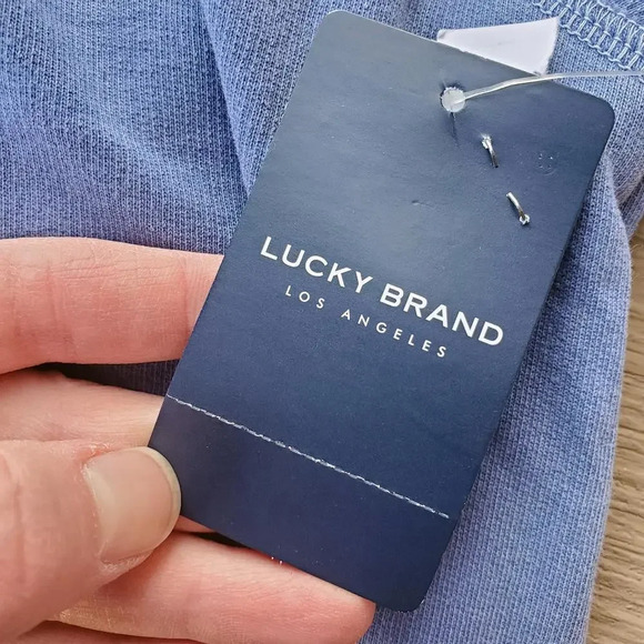 NWT LUCKY BRAND Women's Size Small Blue Sweater T-Shirt Dress - Picture 5 of 14